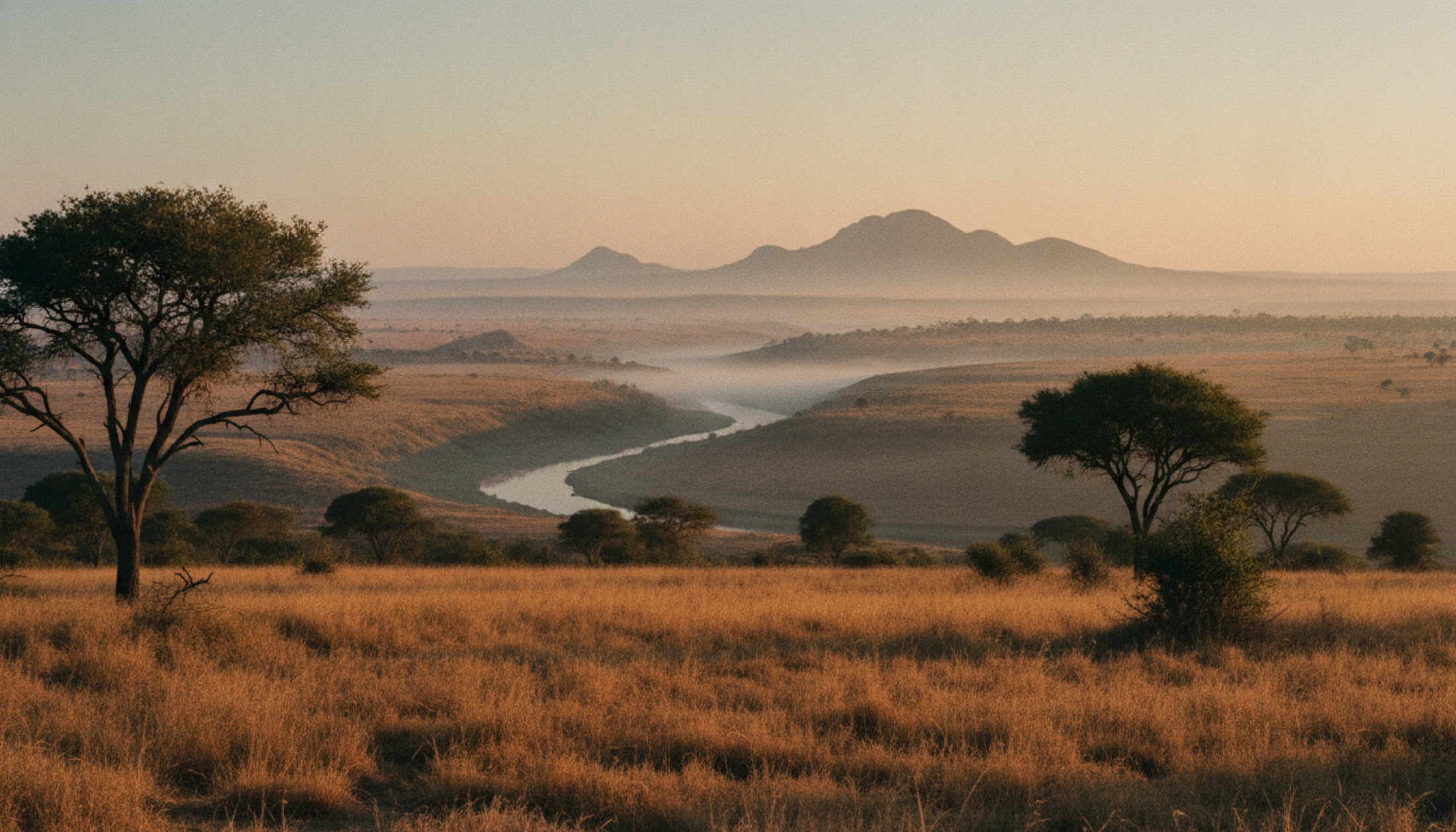 Laikipia platosunda şafak vakti — Suyian Koruma Alanı, Kenya