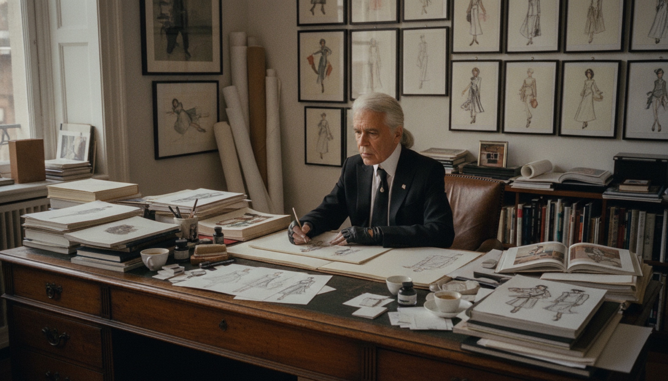 Mürekkebin İzinde: Lagerfeld'in Bin Çizimi ve Tasarımcının Düşünme Biçimi